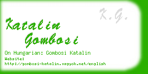 katalin gombosi business card